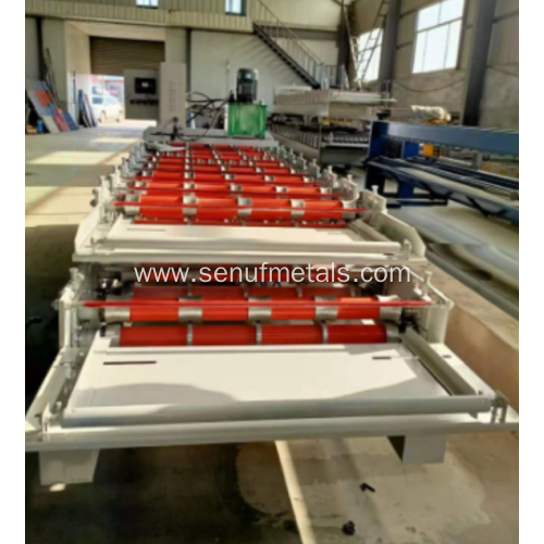 Single layer metal forming machine glazed tile